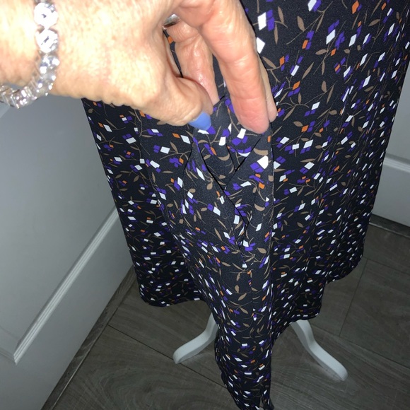 📂Ann Klein Dress Slvls A line Button Front  10 - Picture 5 of 9